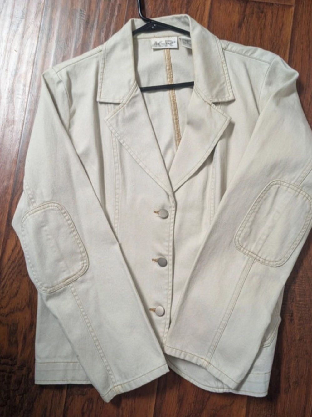 Kim Rogers Cream Jacket Button-Front
